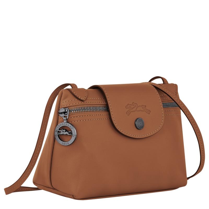 Cognac Brown Women's Longchamp Le Pliage Xtra XS Crossbody Bags | BPIYJ-2671