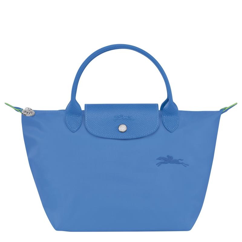 Cornflower Blue Women\'s Longchamp Le Pliage Green S Handbags | LGVPB-4713