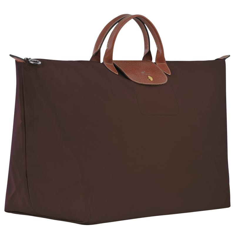 Ebony Brown Men's Longchamp Le Pliage Original M Travel Bags | BHWAO-2784