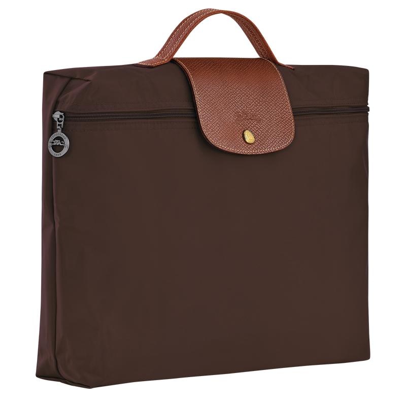 Ebony Brown Men's Longchamp Le Pliage Original S Briefcase | WGMCF-9821