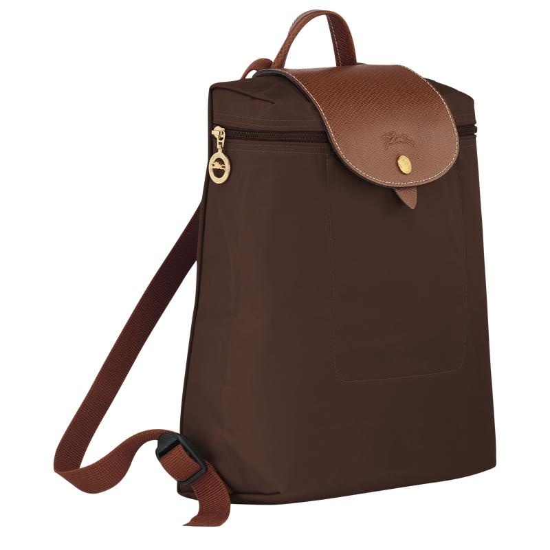 Ebony Brown Men's Longchamp Le Pliage Original M Backpacks | LCXZU-1869