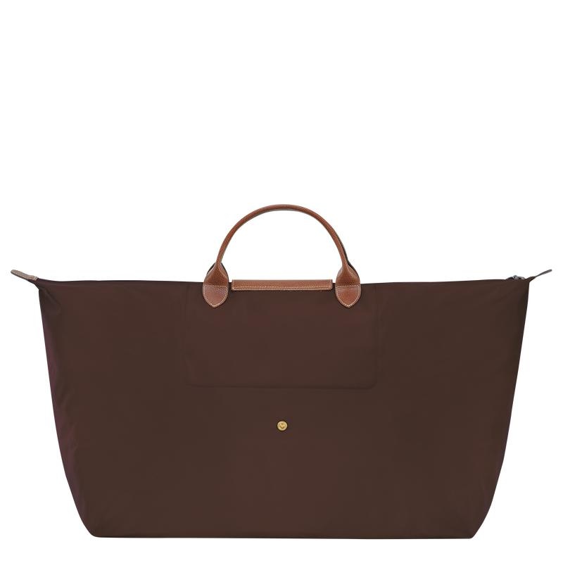 Ebony Brown Women's Longchamp Le Pliage Original M Travel Bags | FYAVD-5624