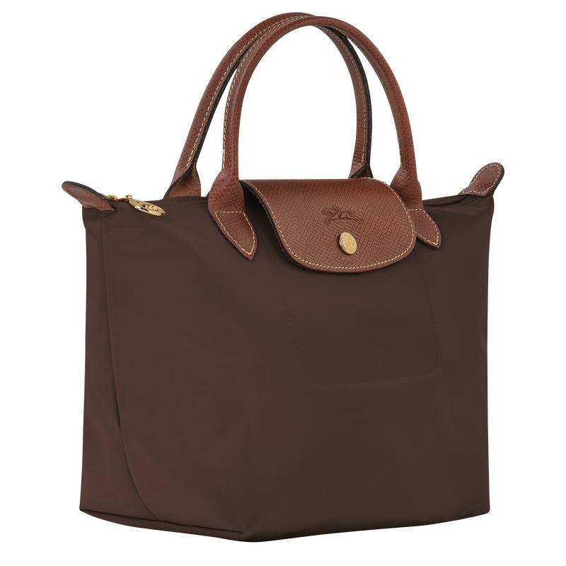 Ebony Brown Women's Longchamp Le Pliage Original S Handbags | RDFJP-9384