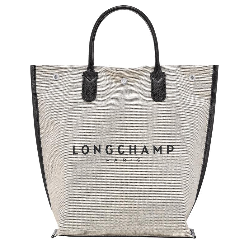 Ecru White Women\'s Longchamp Essential M Tote Bag | LHWDK-5180