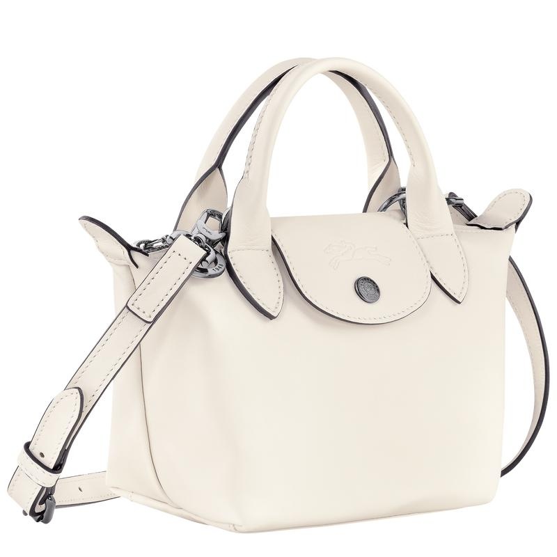 Ecru White Women's Longchamp Le Pliage Xtra XS Handbags | RDNSI-5984