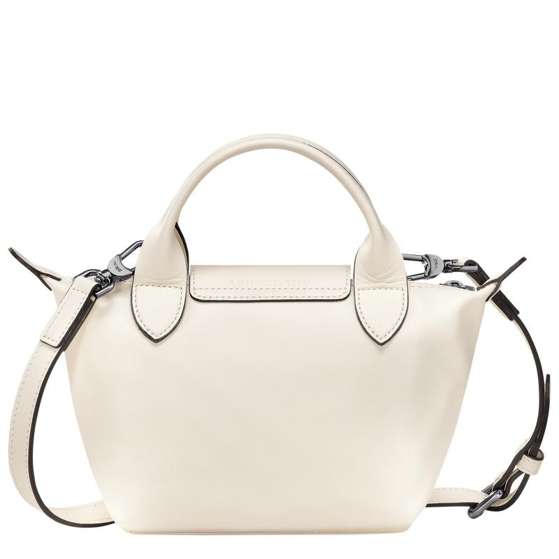 Ecru White Women's Longchamp Le Pliage Xtra XS Handbags | RDNSI-5984