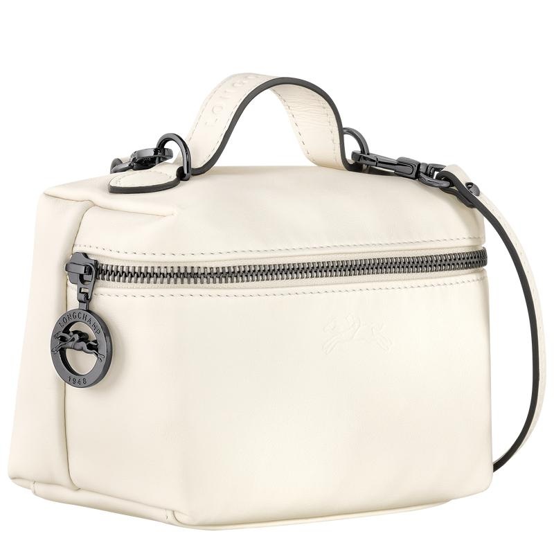 Ecru White Women's Longchamp Le Pliage Xtra XS Vanity Crossbody Bags | MEPAZ-8510