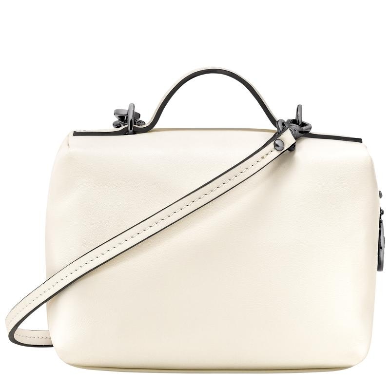 Ecru White Women's Longchamp Le Pliage Xtra XS Vanity Crossbody Bags | MEPAZ-8510