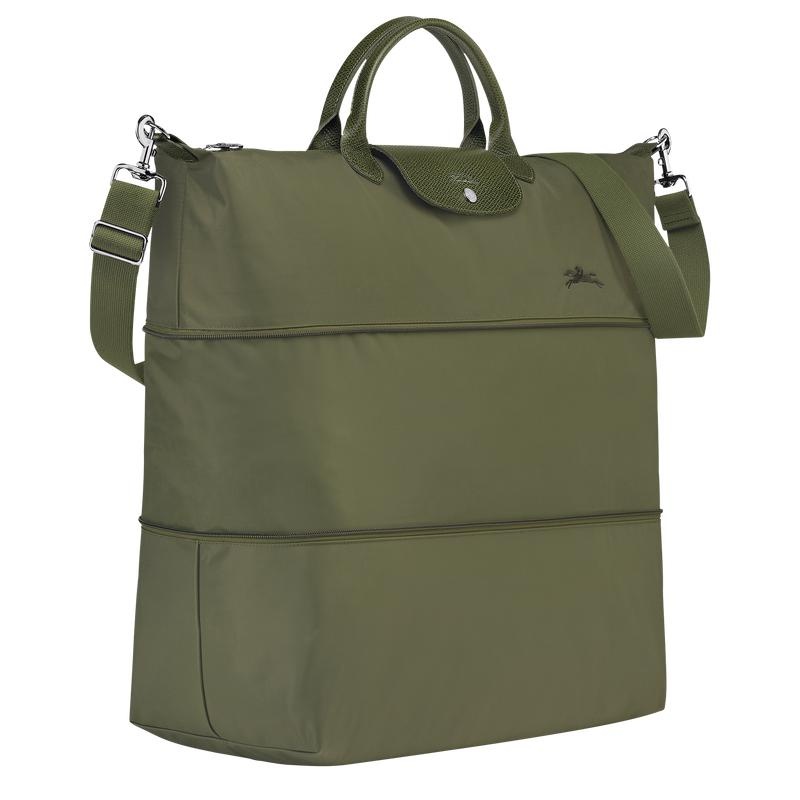 Forest Green Men's Longchamp Le Pliage Green expandable Travel Bags | QNAST-3279