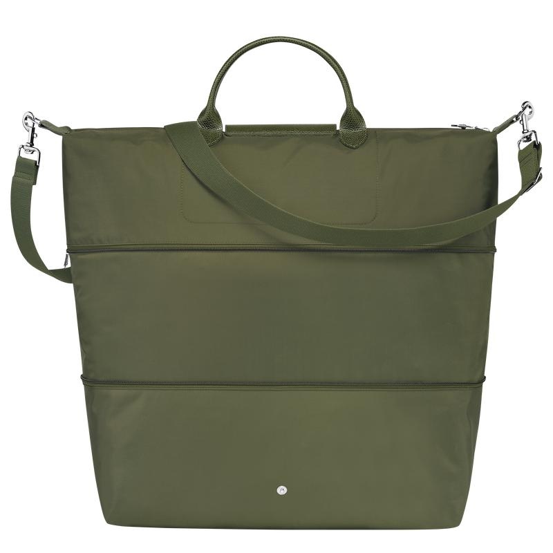 Forest Green Men's Longchamp Le Pliage Green expandable Travel Bags | QNAST-3279