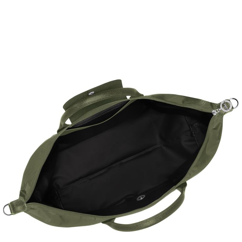 Forest Green Men's Longchamp Le Pliage Green expandable Travel Bags | QNAST-3279