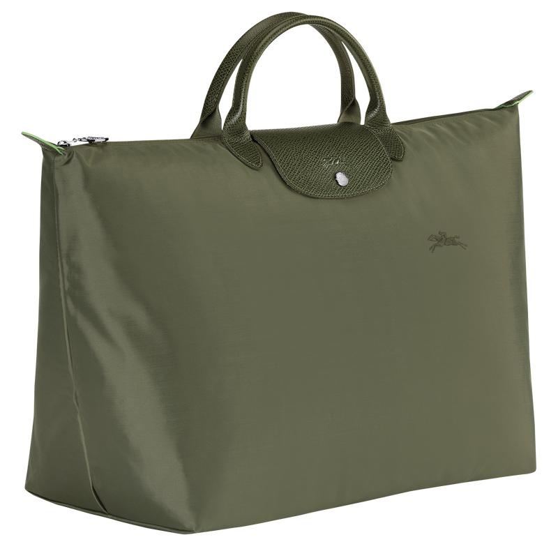 Forest Green Men's Longchamp Le Pliage Green S Travel Bags | PFBSR-5261