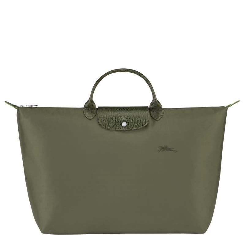 Forest Green Men\'s Longchamp Le Pliage Green S Travel Bags | PFBSR-5261