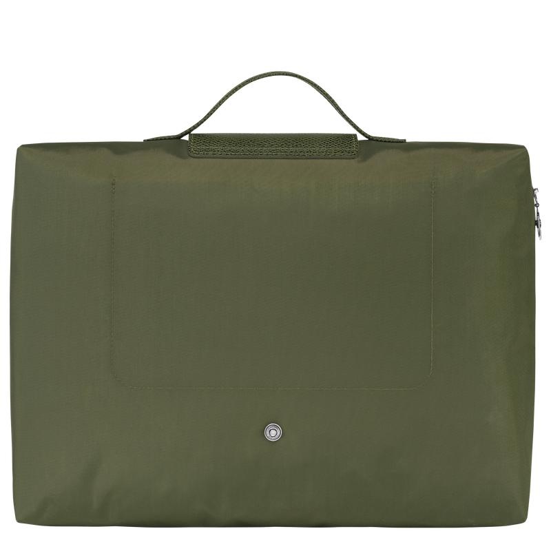 Forest Green Men's Longchamp Le Pliage Green S Briefcase | KDYRZ-9017