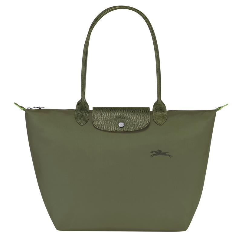 Forest Green Women\'s Longchamp Le Pliage Green L Tote Bag | AGFNC-4369