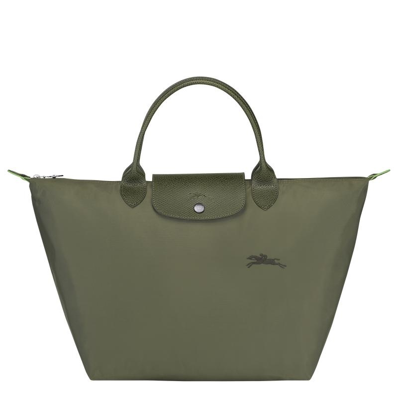 Forest Green Women\'s Longchamp Le Pliage Green M Handbags | NZUOB-7201