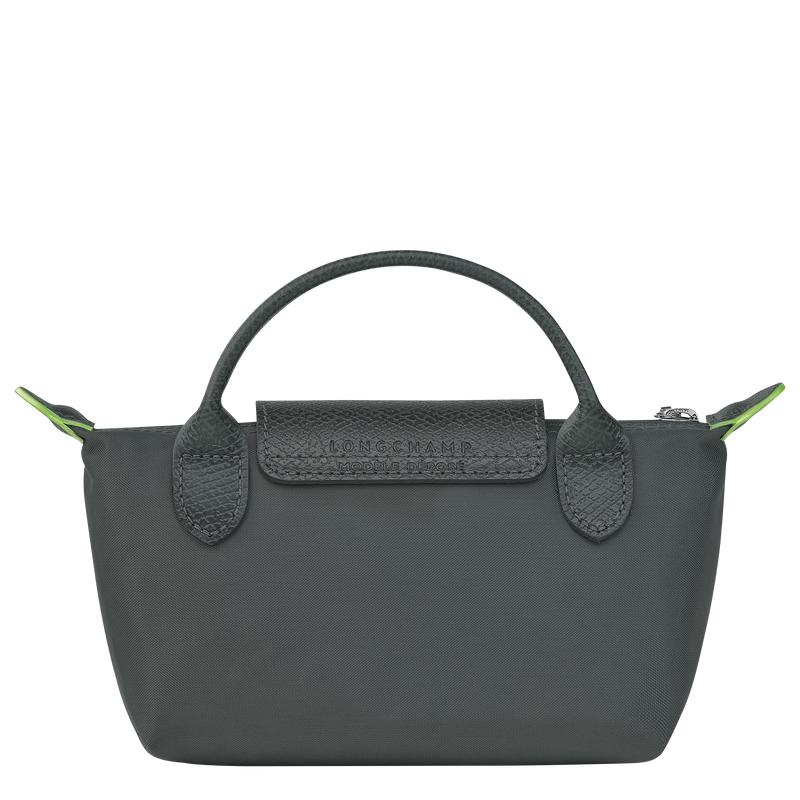 Graphite Grey Men's Longchamp Le Pliage Green with handle Pouches | WEUHS-2854