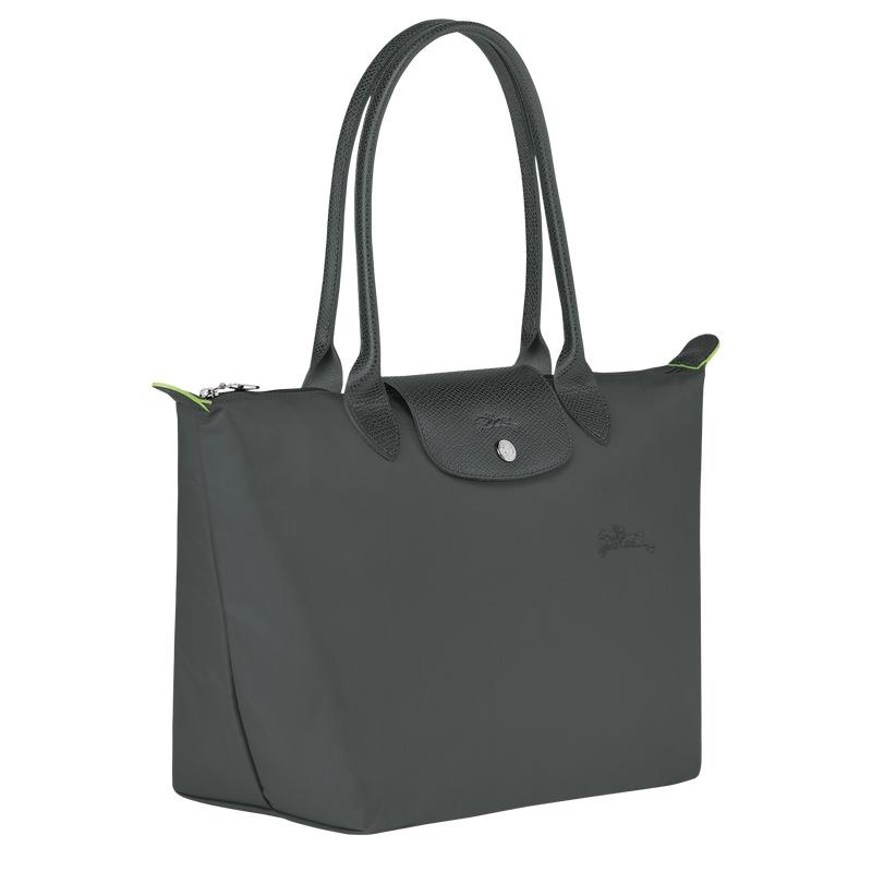 Graphite Grey Women's Longchamp Le Pliage Green M Tote Bag | HKOIR-3574