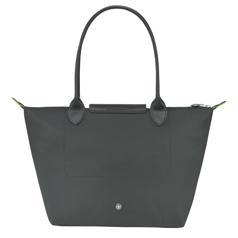 Graphite Grey Women's Longchamp Le Pliage Green M Tote Bag | HKOIR-3574