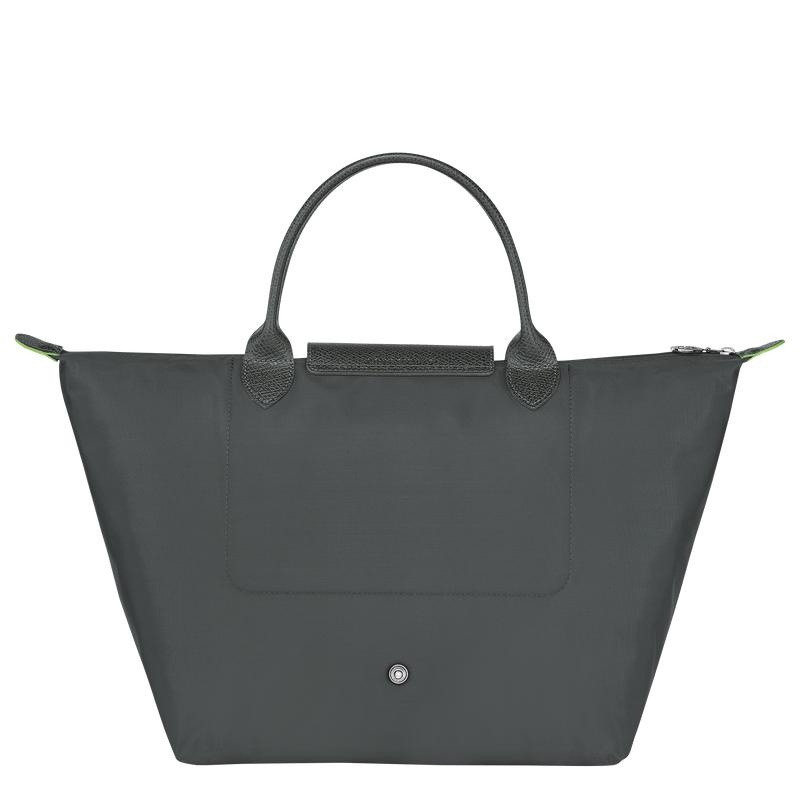 Graphite Grey Women's Longchamp Le Pliage Green M Handbags | ALEMH-1305