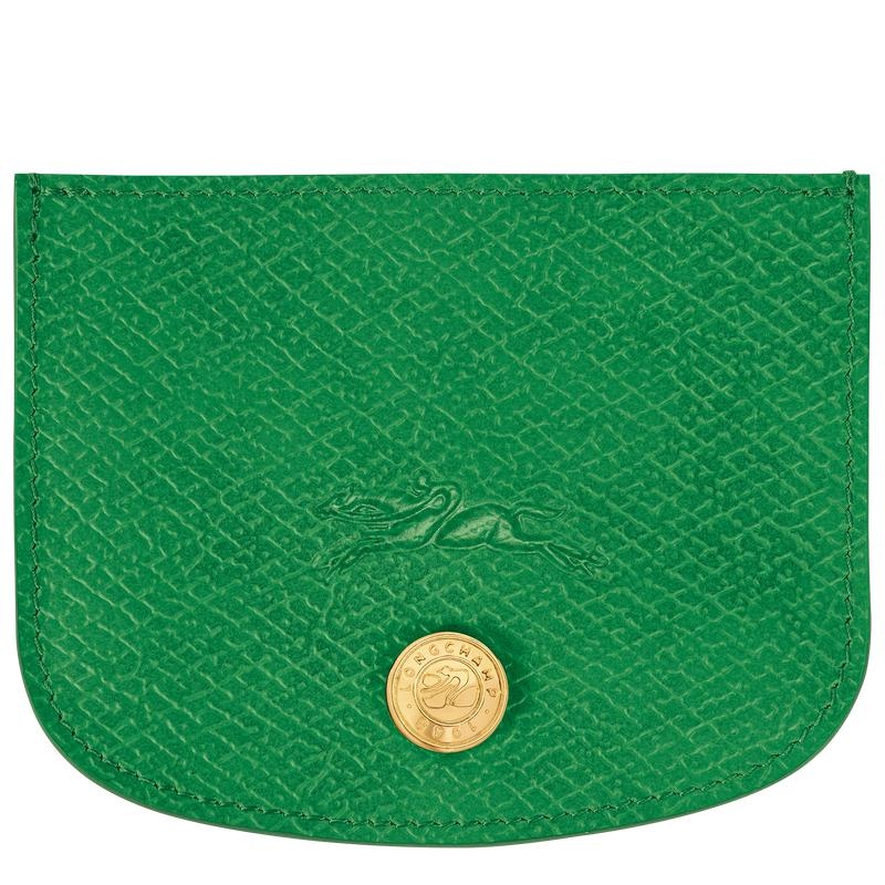 Green Men\'s Longchamp Épure Cardholders | CYFIX-6241