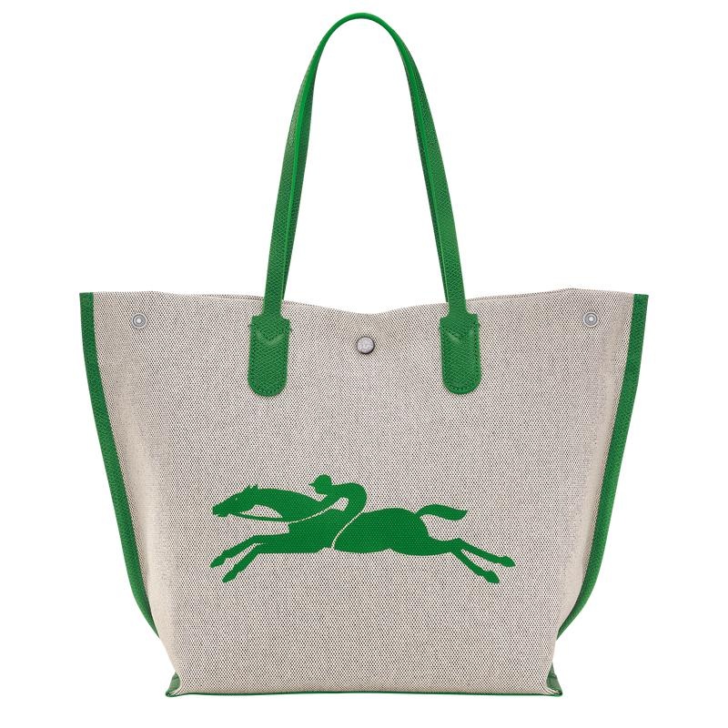 Green Women's Longchamp Essential L Tote Bag | ISAHD-6928