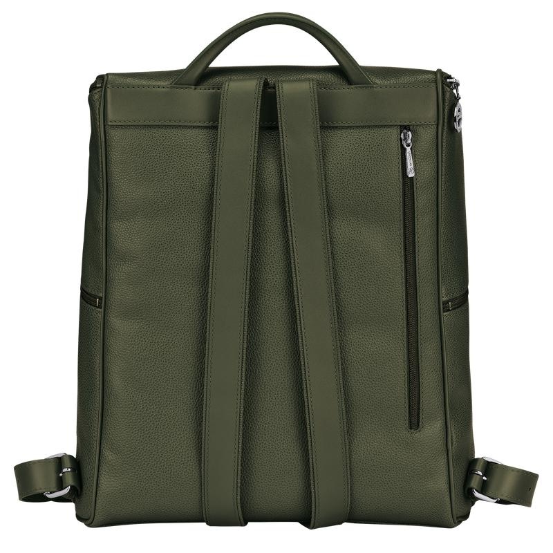 Khaki Men's Longchamp Le Foulonné Backpacks | IWJTM-4659