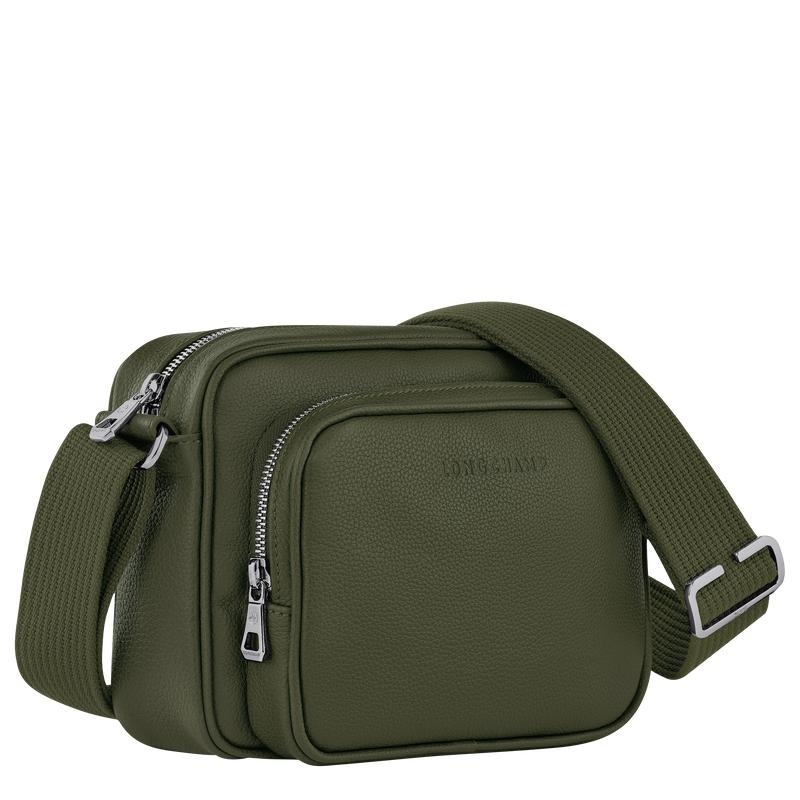 Khaki Men's Longchamp Le Foulonné S Camera Bag | KWCMS-5869