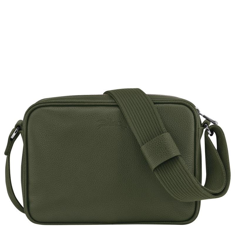 Khaki Men's Longchamp Le Foulonné S Camera Bag | KWCMS-5869