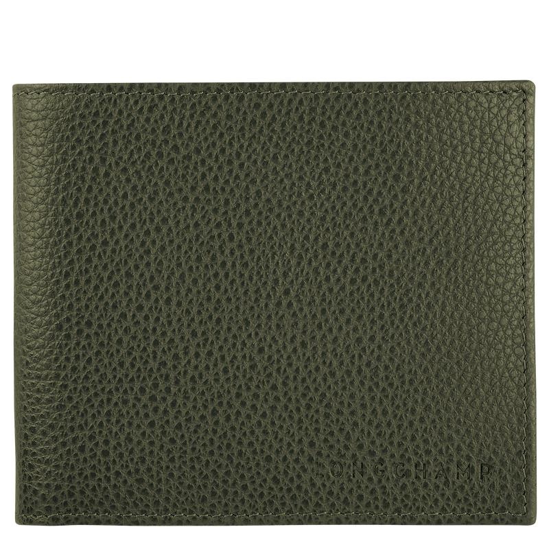 Khaki Men\'s Longchamp Le Foulonné Wallets | XDEJF-1642