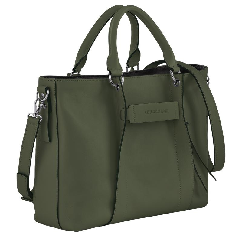 Khaki Women's Longchamp 3D L Handbags | FYRZP-7451