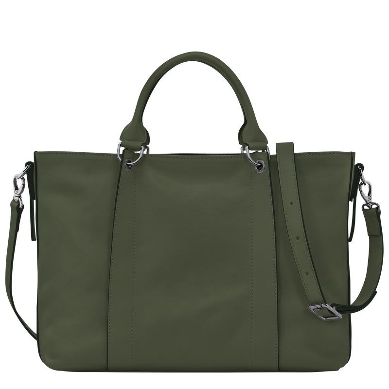 Khaki Women's Longchamp 3D L Handbags | FYRZP-7451