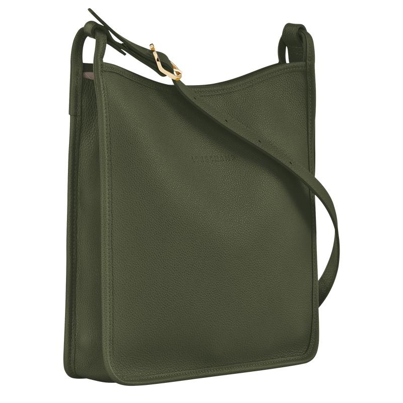 Khaki Women's Longchamp Le Foulonné M Crossbody Bags | DEJCI-0539