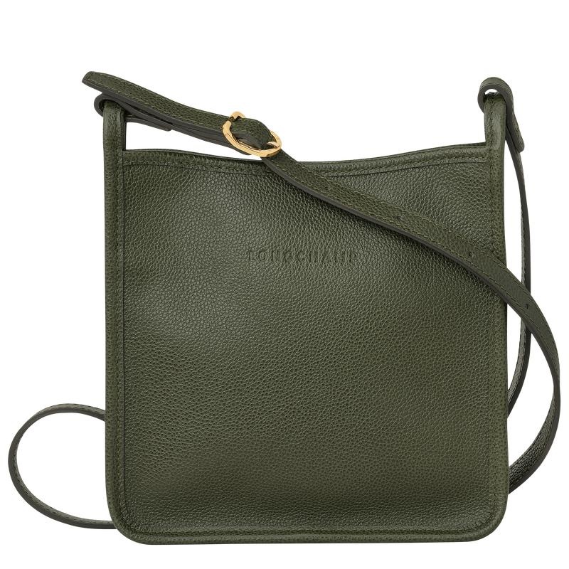 Khaki Women\'s Longchamp Le Foulonné S Crossbody Bags | MOBWI-4652