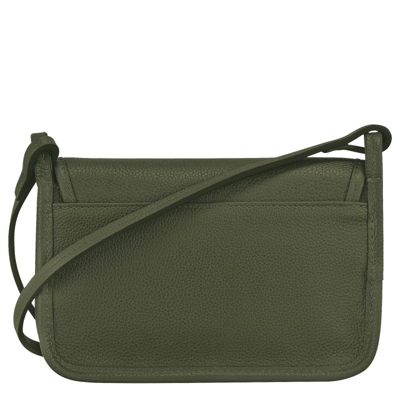 Khaki Women's Longchamp Le Foulonné XS Clutch Purse | SOMFU-8164