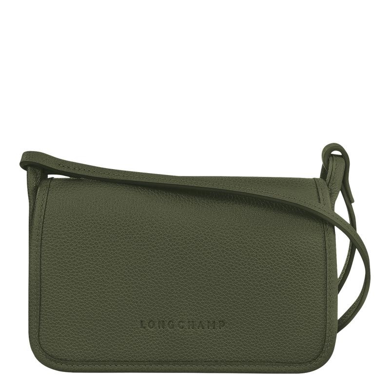 Khaki Women\'s Longchamp Le Foulonné XS Clutch Purse | SOMFU-8164