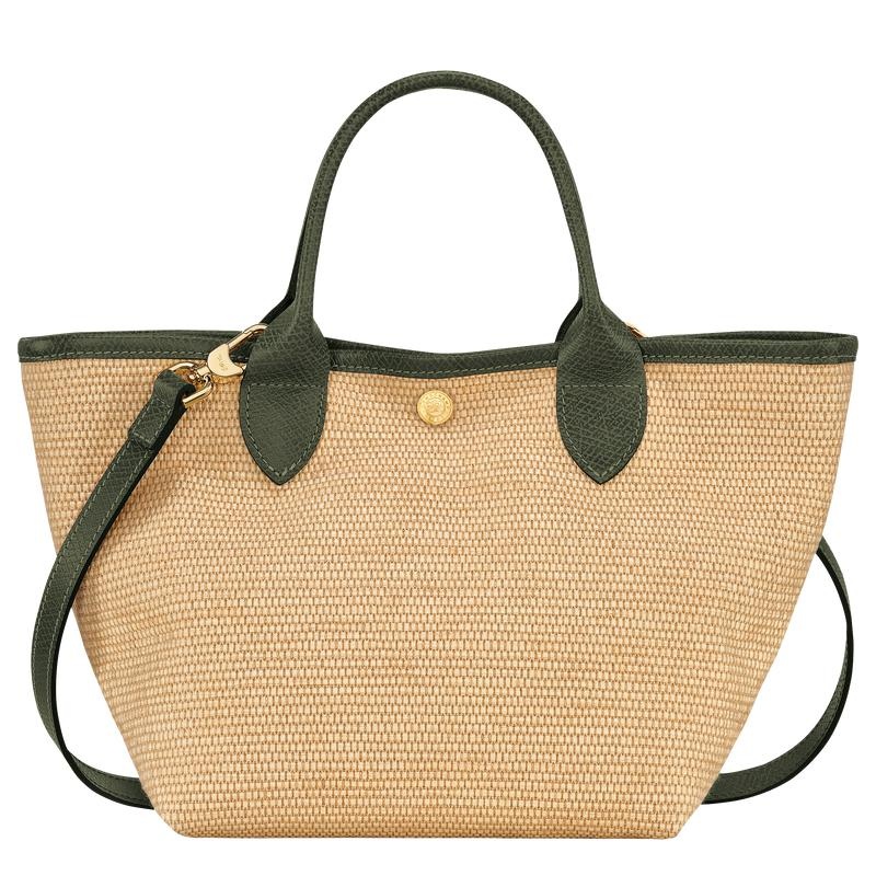 Khaki Women's Longchamp Le Panier Pliage S Basket Bag | ZQKEM-2476