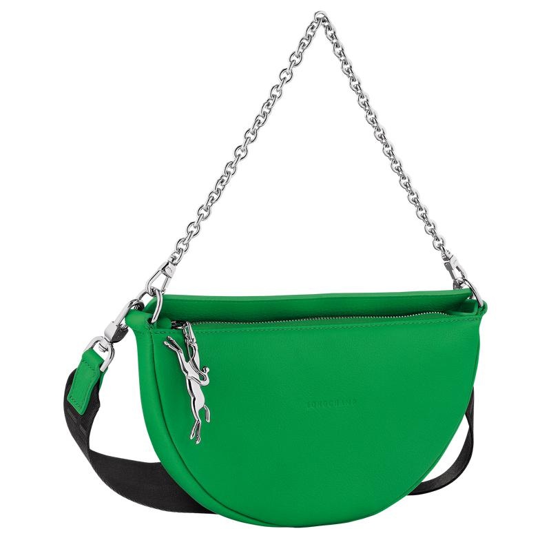 Lawn Green Women's Longchamp Smile S Crossbody Bags | NWREC-8632