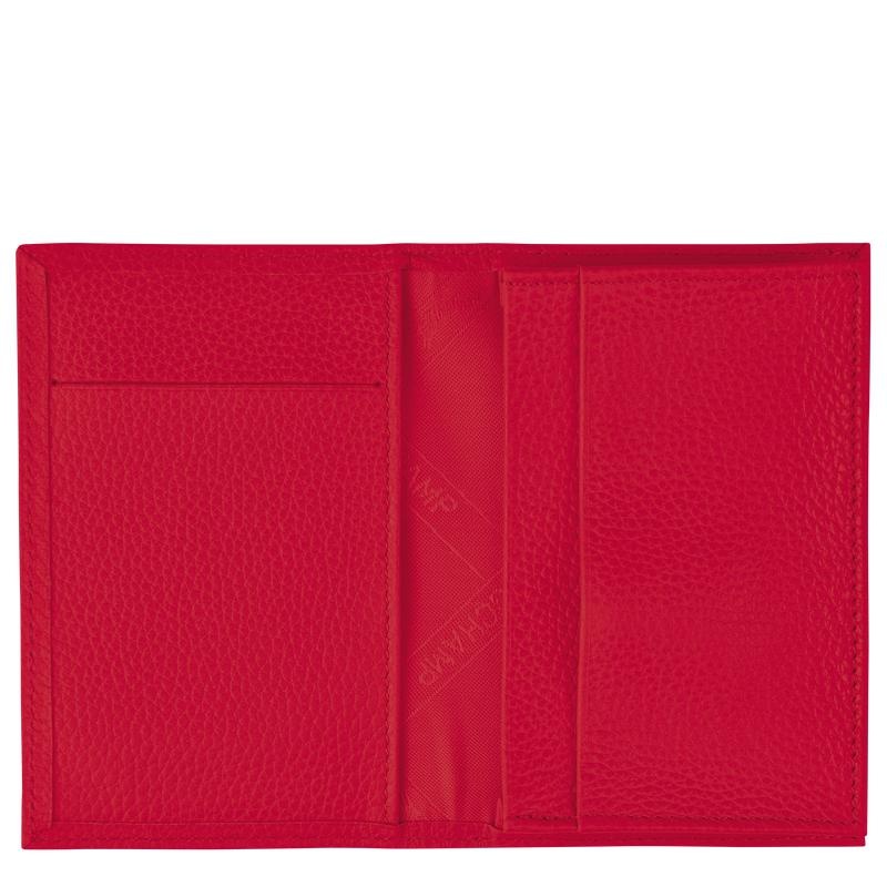 Love Red Men's Longchamp Le Foulonné Cardholders | KBJIG-7623