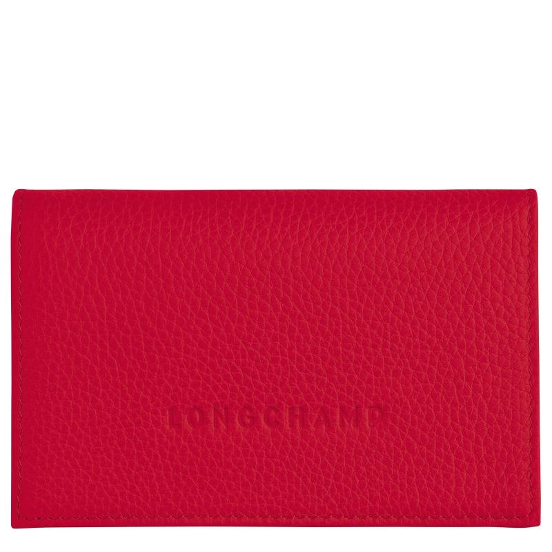 Love Red Men\'s Longchamp Le Foulonné Cardholders | KBJIG-7623