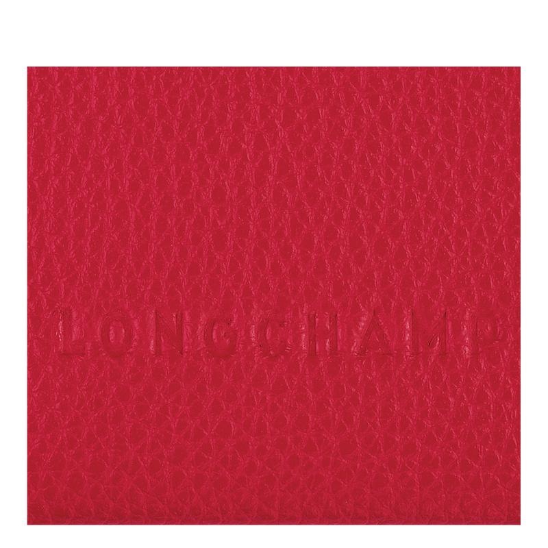 Love Red Men's Longchamp Le Foulonné Cardholders | YPDVA-0621