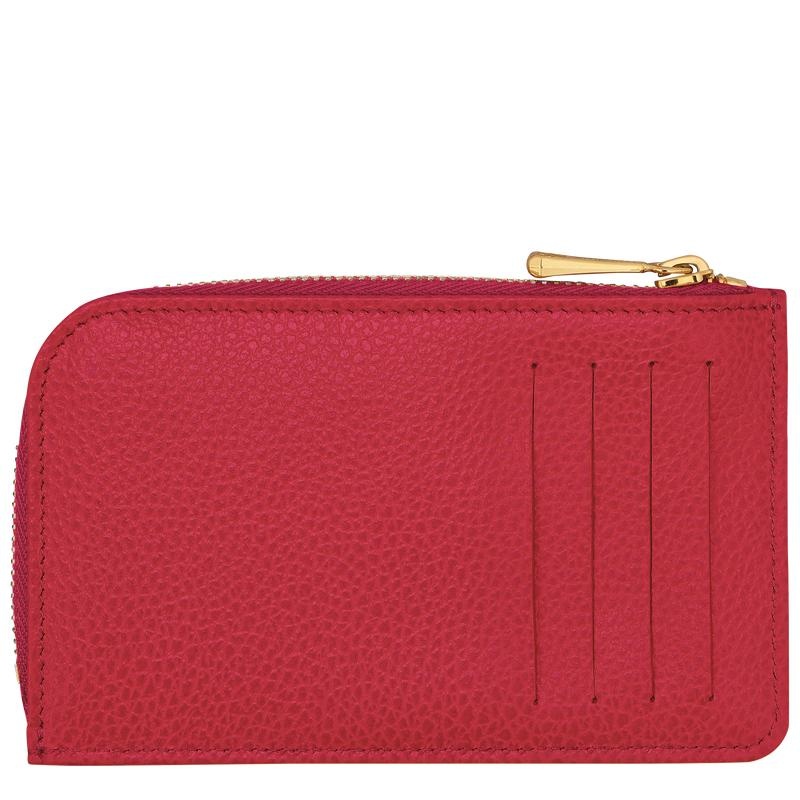 Love Red Men's Longchamp Le Foulonné Cardholders | WQGJK-5026