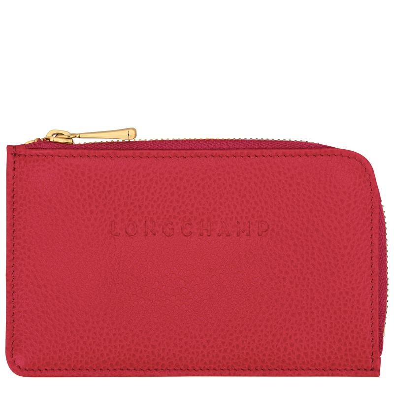 Love Red Men\'s Longchamp Le Foulonné Cardholders | WQGJK-5026