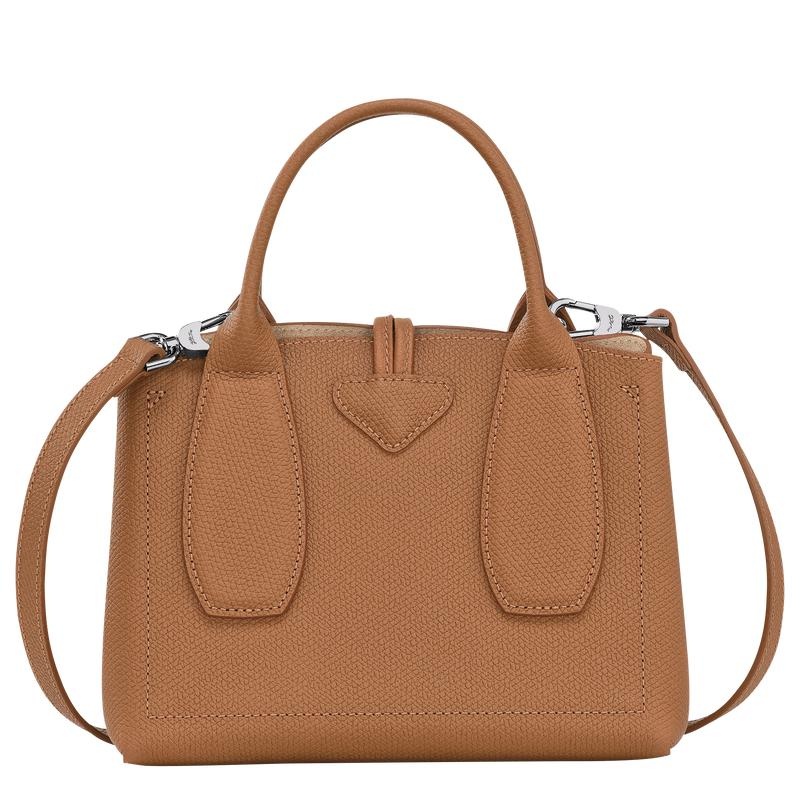 Natural Brown Women's Longchamp Roseau S Handbags | XHISW-2614