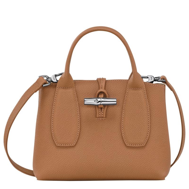 Natural Brown Women\'s Longchamp Roseau S Handbags | XHISW-2614