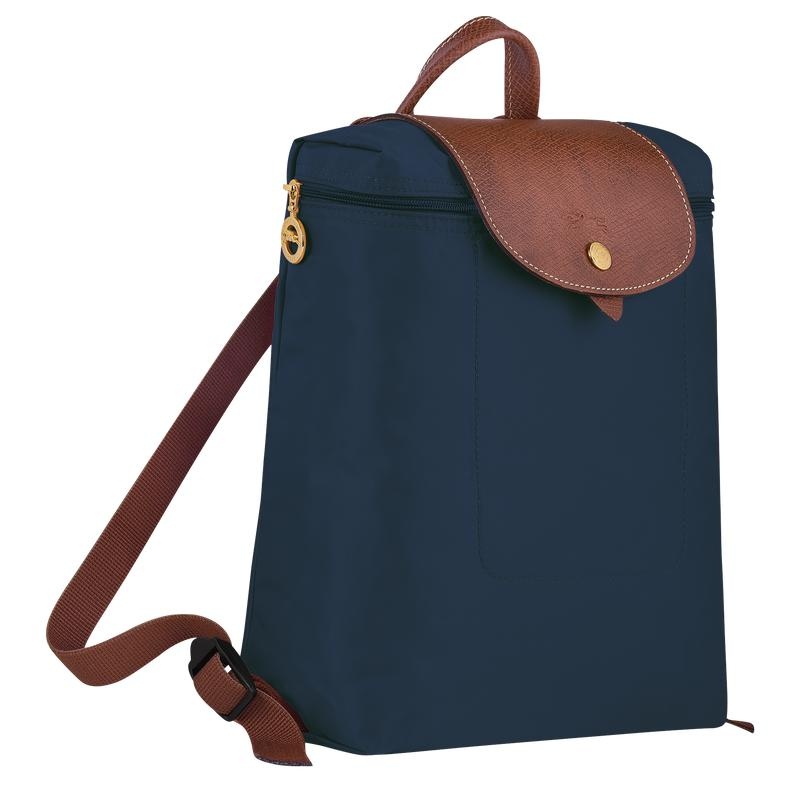 Navy Men's Longchamp Le Pliage Original M Backpacks | NFOQU-5928