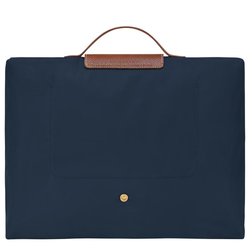 Navy Men's Longchamp Le Pliage Original S Briefcase | SXLEC-3108