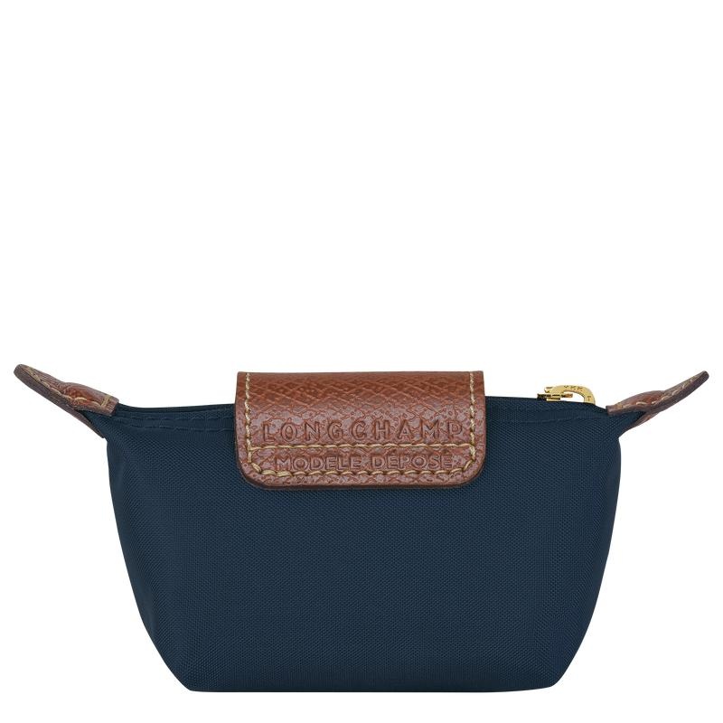 Navy Women's Longchamp Le Pliage Original Coin Purses | ZXLVP-5729