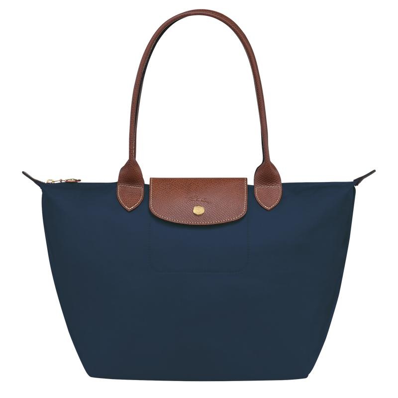 Navy Women\'s Longchamp Le Pliage Original M Tote Bag | KGUEO-7396