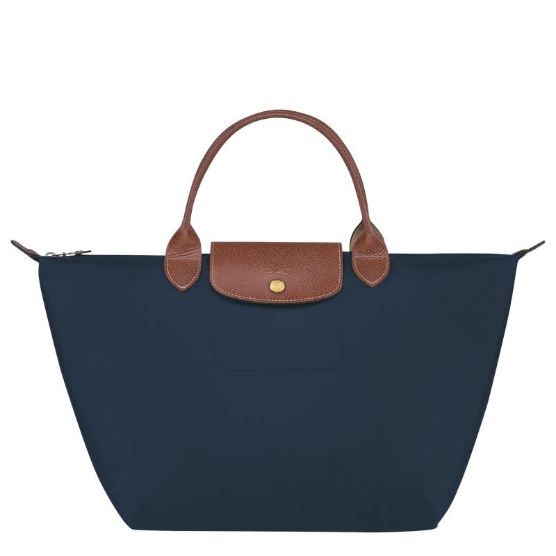 Navy Women\'s Longchamp Le Pliage Original M Handbags | ZMCTV-0318